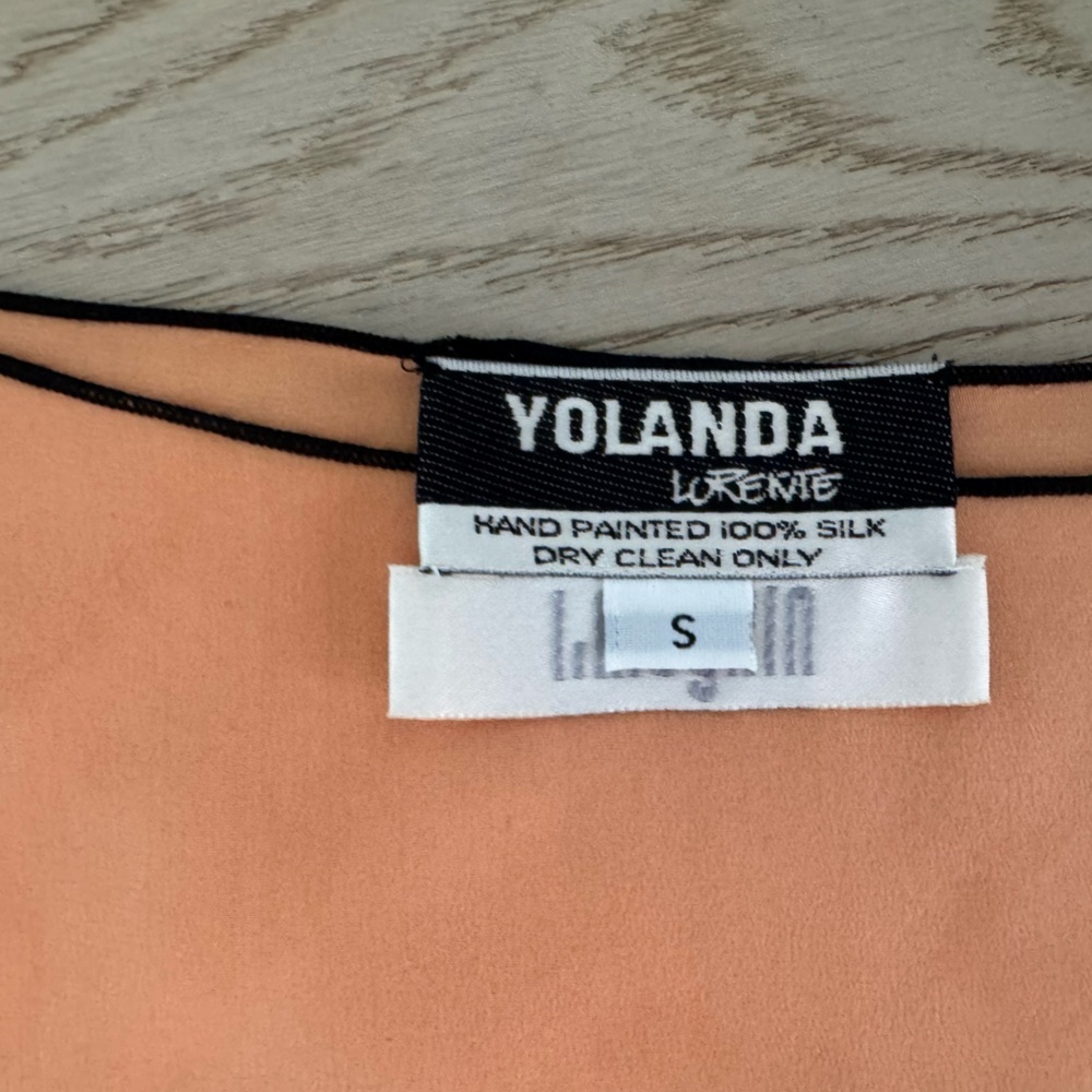 NWT Yolanda Lorente hand painted 100% silk 4 piece set size small - Picture 8 of 16